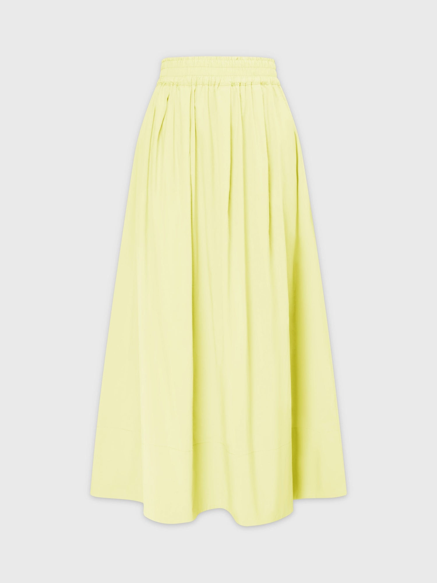 Gathered Waist Skirt-Lemon Sorbet