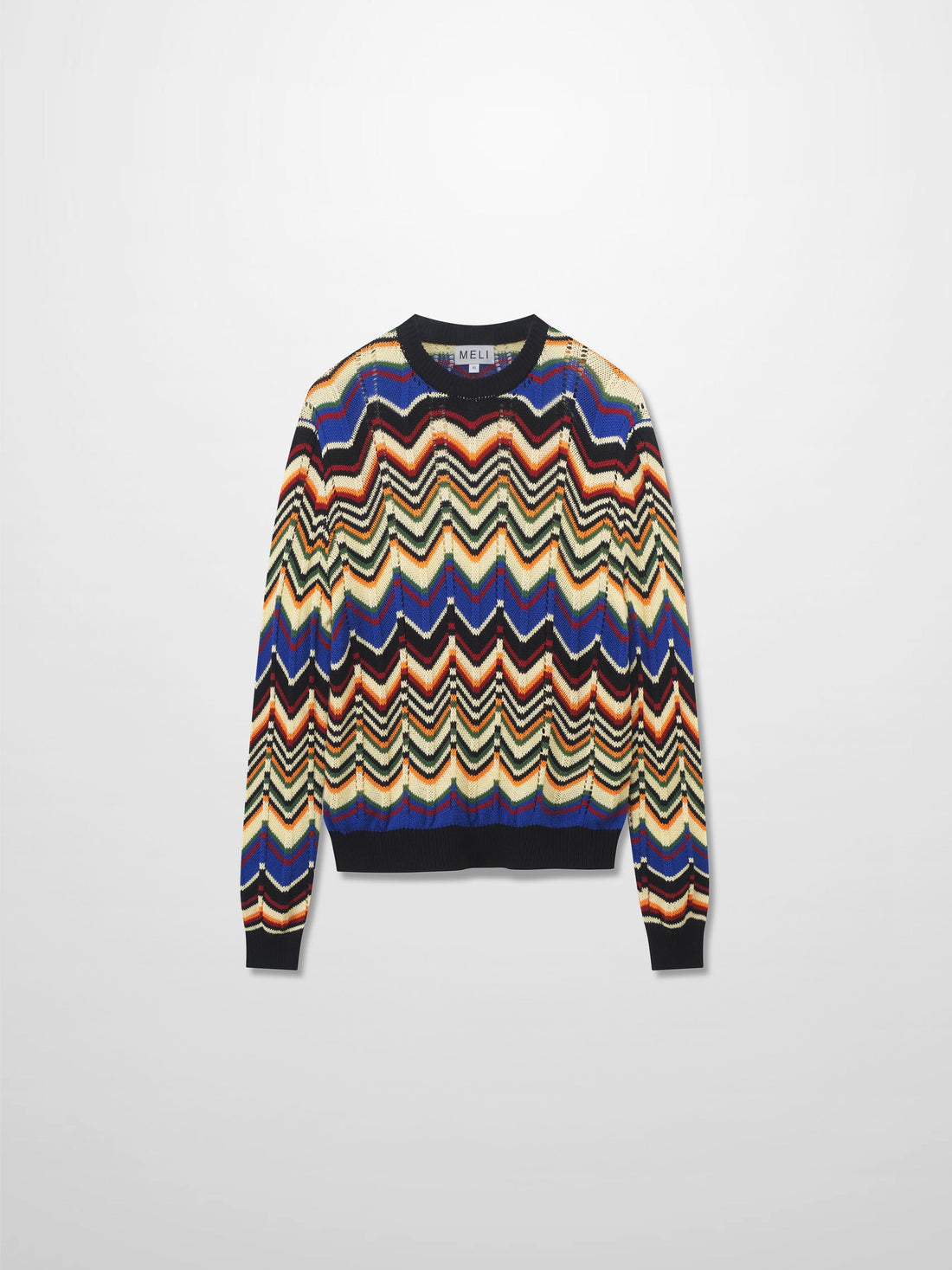 Crochet Wave Sweater-Multi