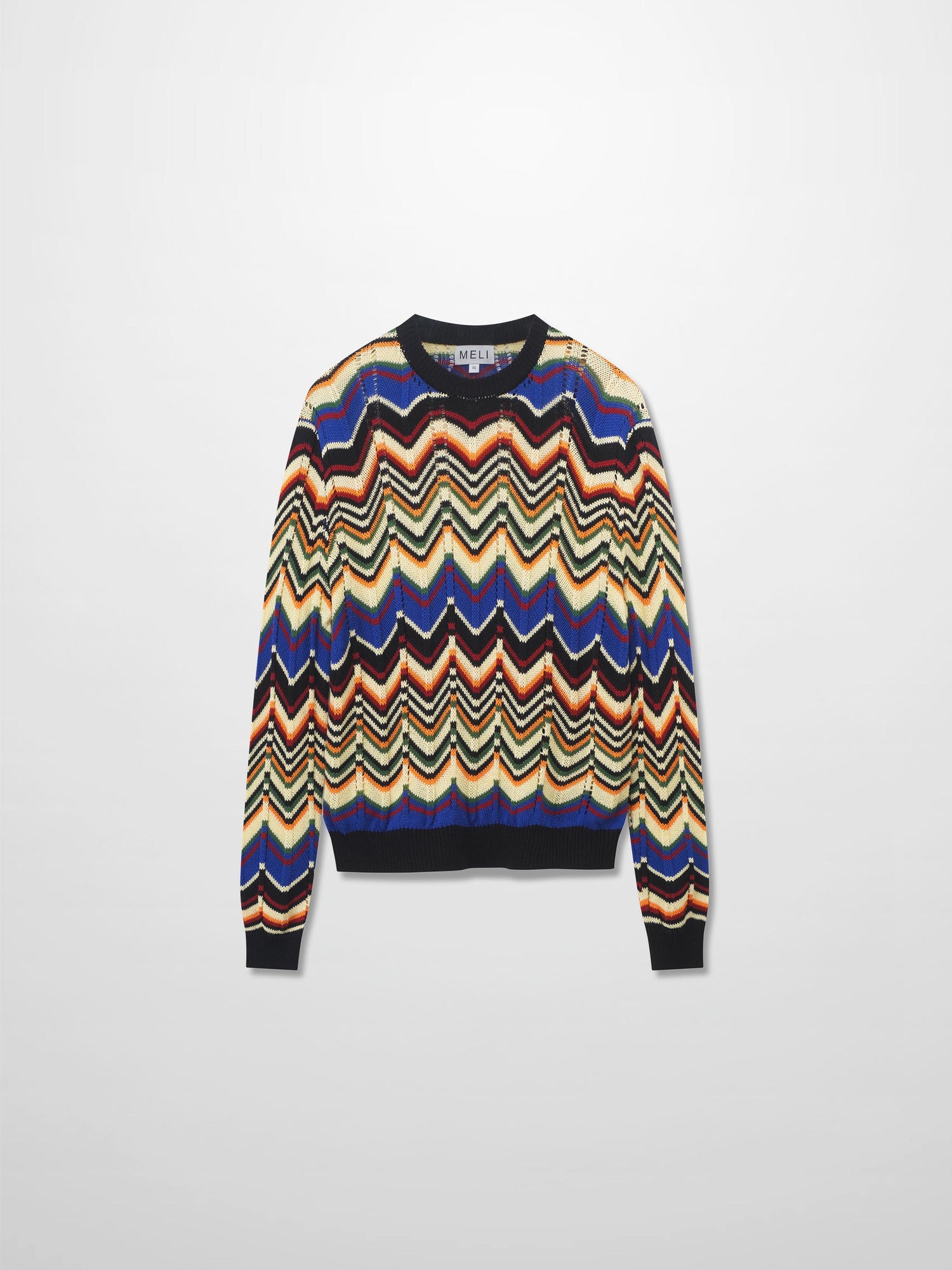 Crochet Wave Sweater-Multi