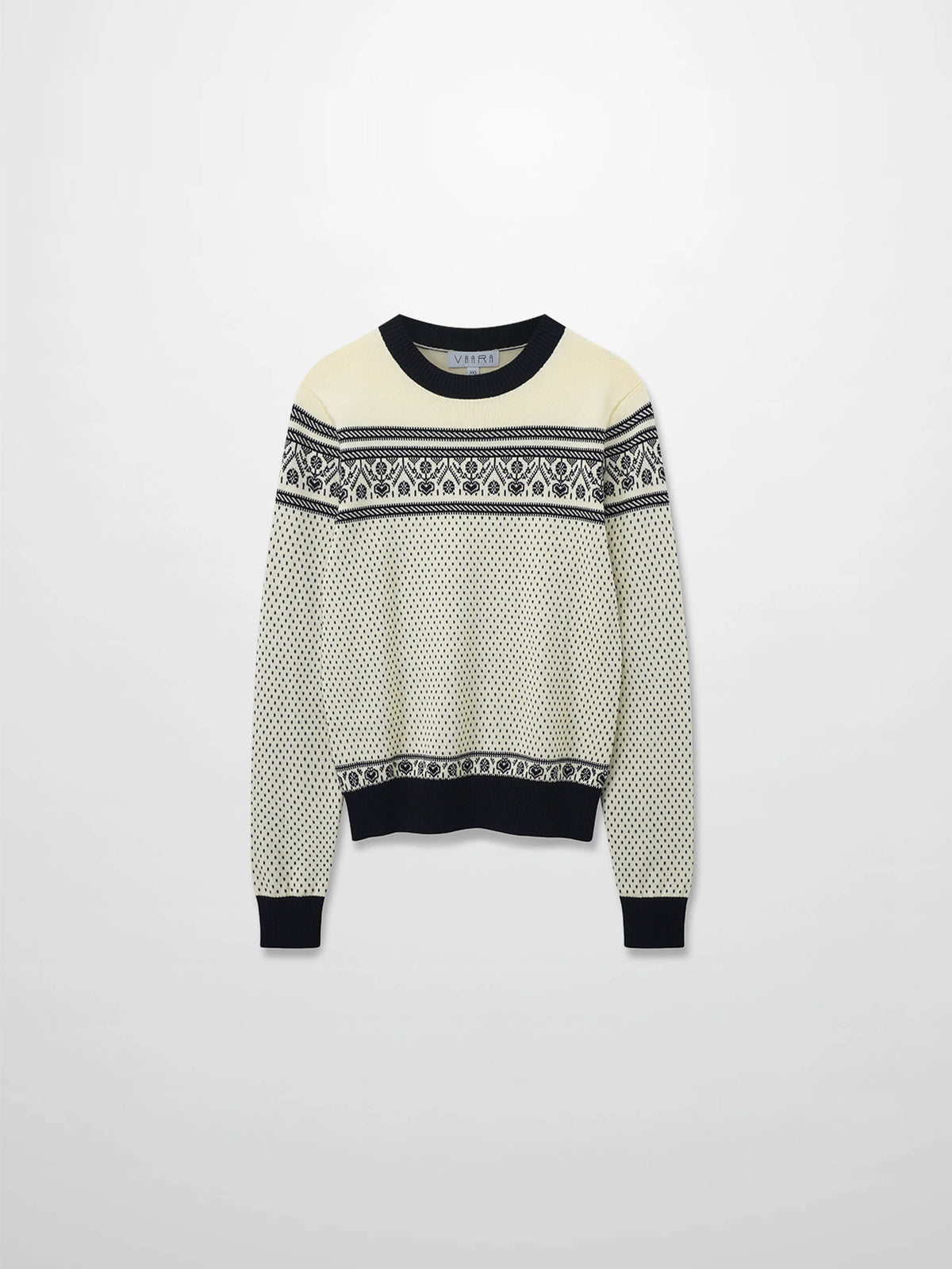 Designed Sweater-Black Combo Print