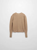 Puff Sleeve Sweater-Tan