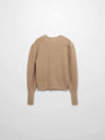 Puff Sleeve Sweater-Tan