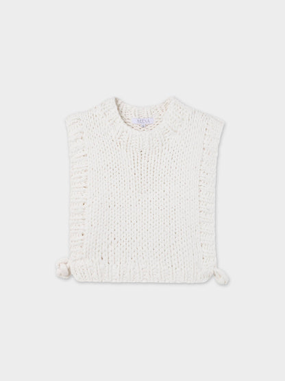 Chunky Chain Vest-Cream