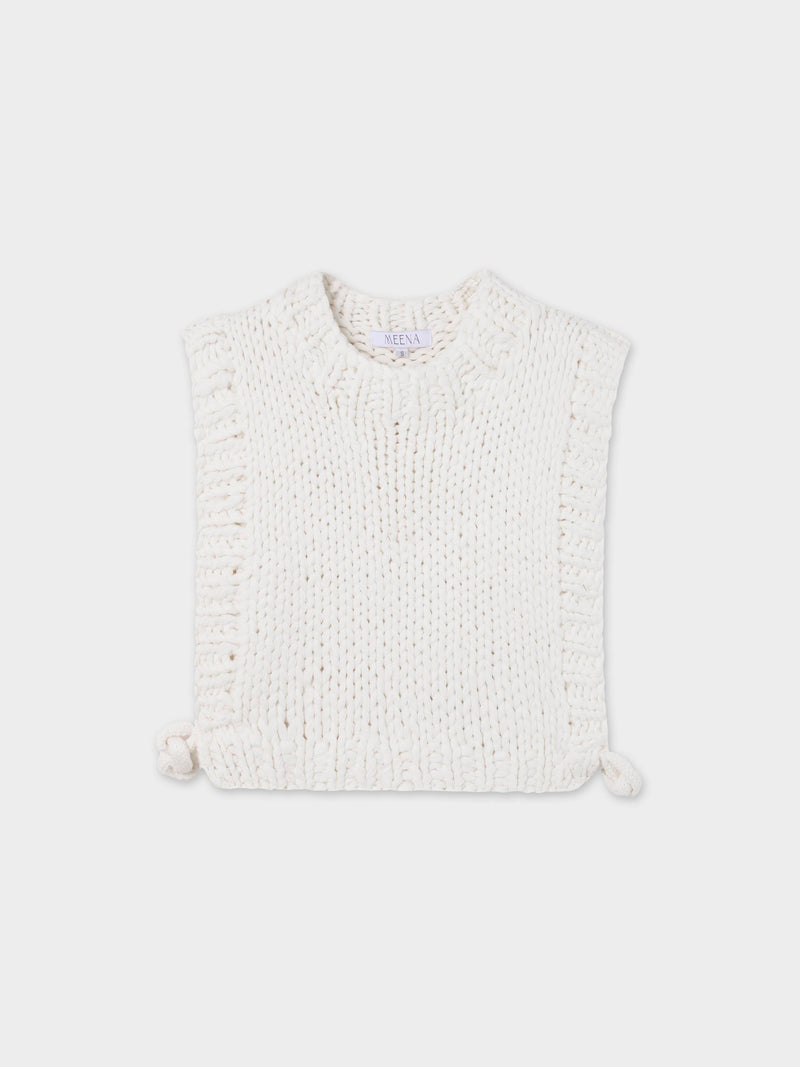 Chunky Chain Vest-Cream