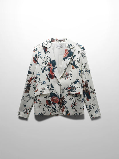 Tailored Blazer-Antique Floral