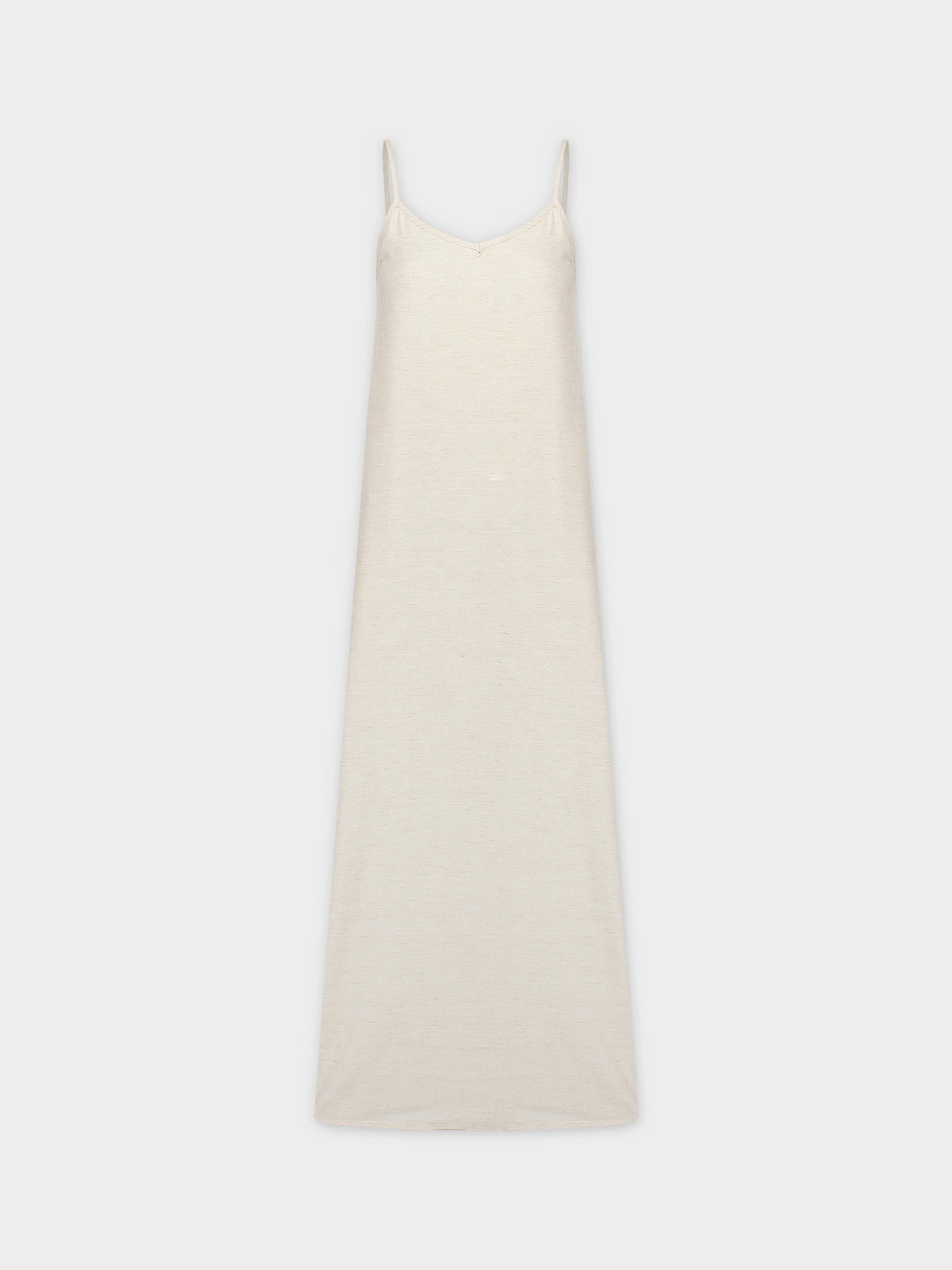 Linen Slip Dress-Oatmeal