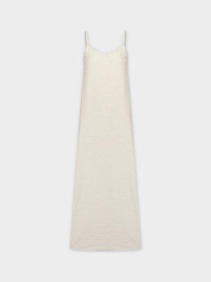 Linen Slip Dress-Oatmeal