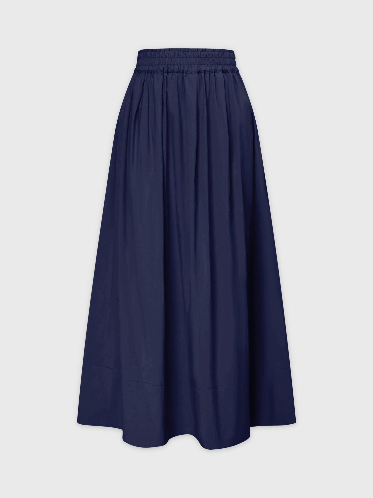 Gathered Waist Skirt-Navy