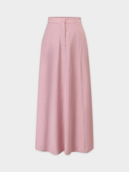 A-Line Seamed Skirt-Dusty Rose