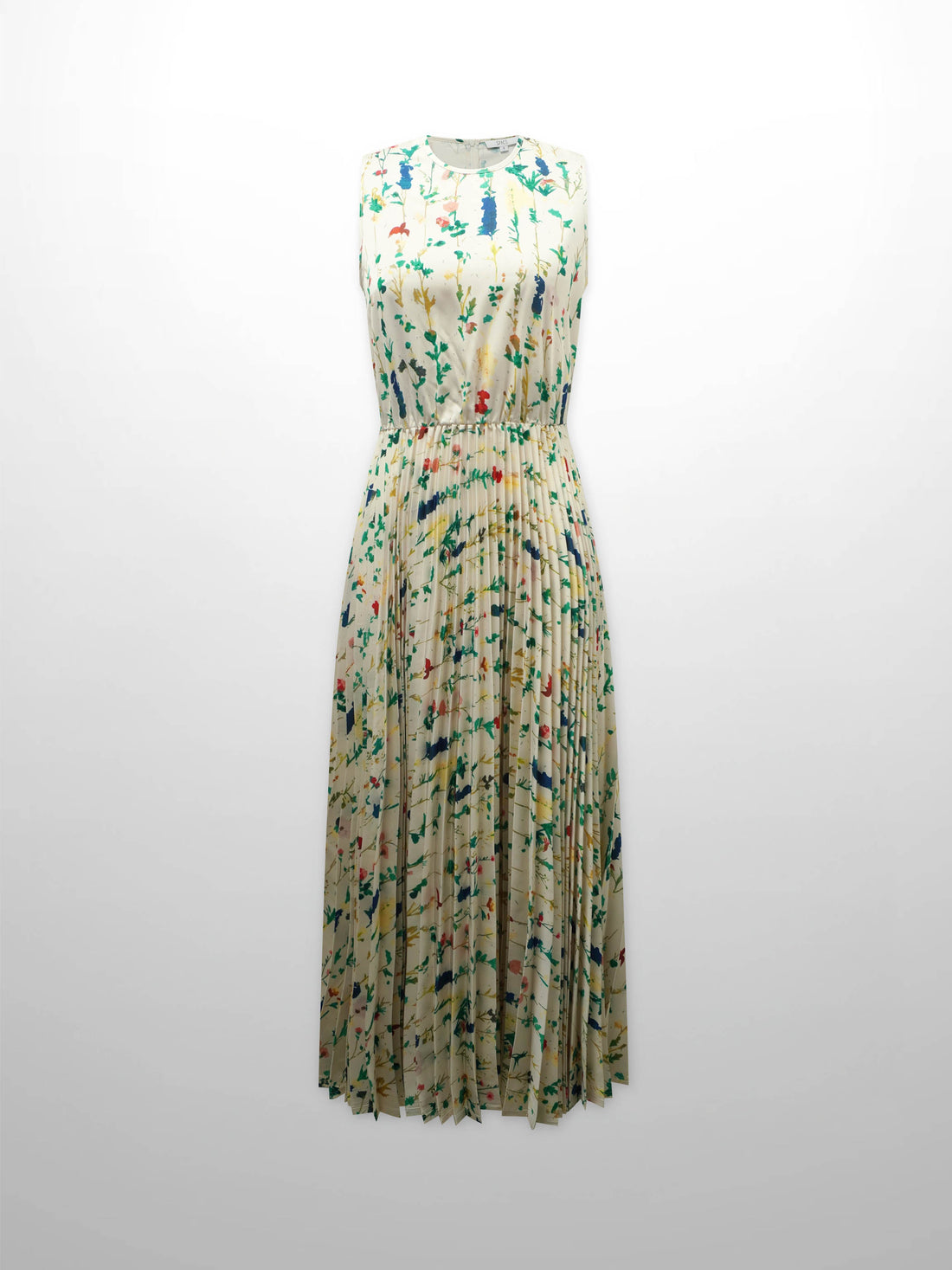 Pleated Bottom Slip Dress-Floral Confetti