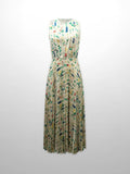 Pleated Bottom Slip Dress-Floral Confetti