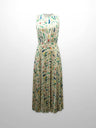 Pleated Bottom Slip Dress-Floral Confetti