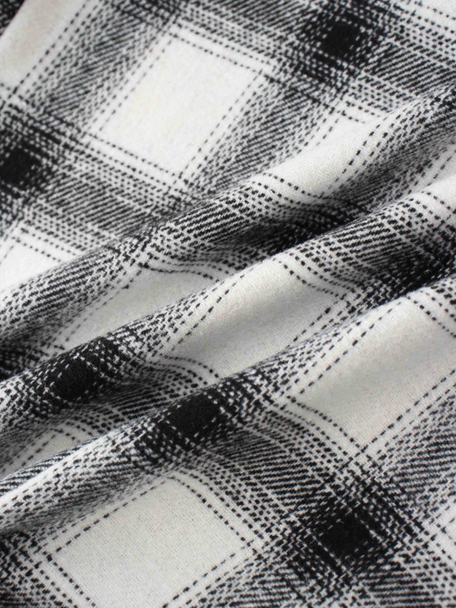 Double Breasted Belted Blazer-Black/White Plaid