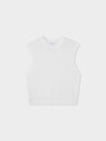 Box Weave Vest-Cream