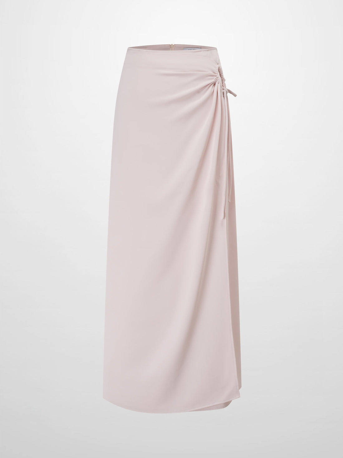 Ring Detail Faux Wrap Skirt-Mauve Pink