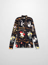 Printed Modal Turtleneck-Floral Portrait