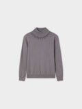 Beaded Turtleneck-Grey