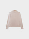 Shimmer Turtleneck-Cream/Silver