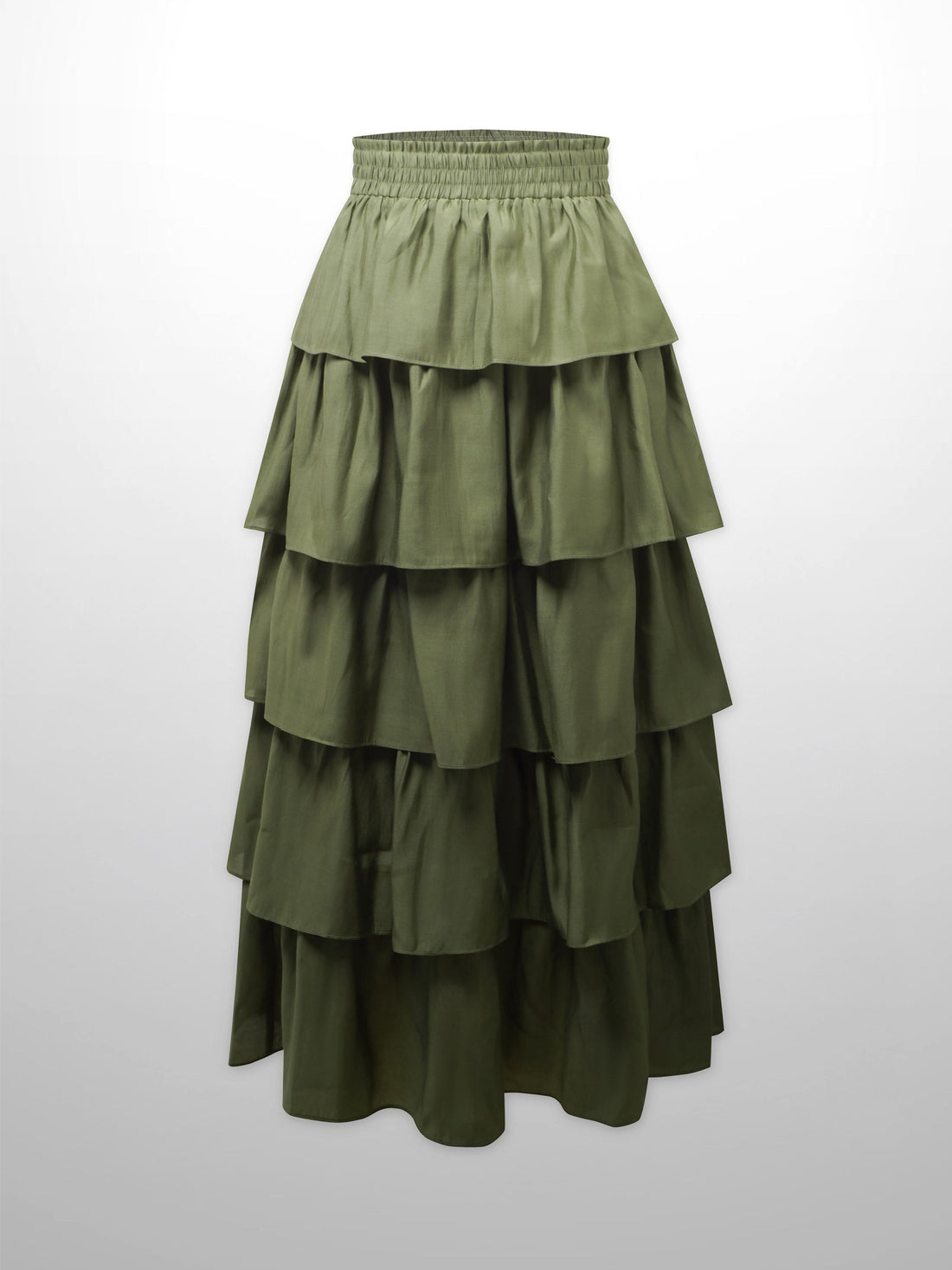 The Emme Layered Skirt-Olive
