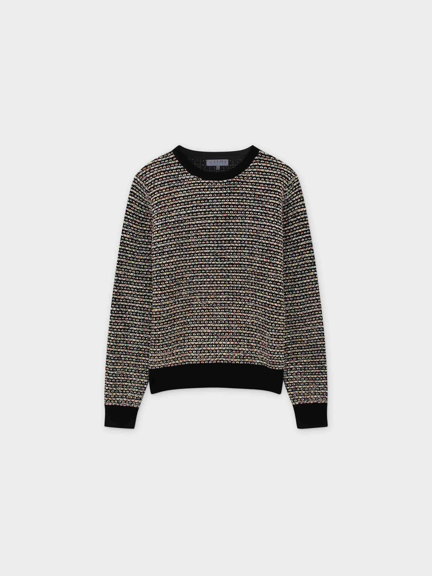 Specks of Neon Top-Black