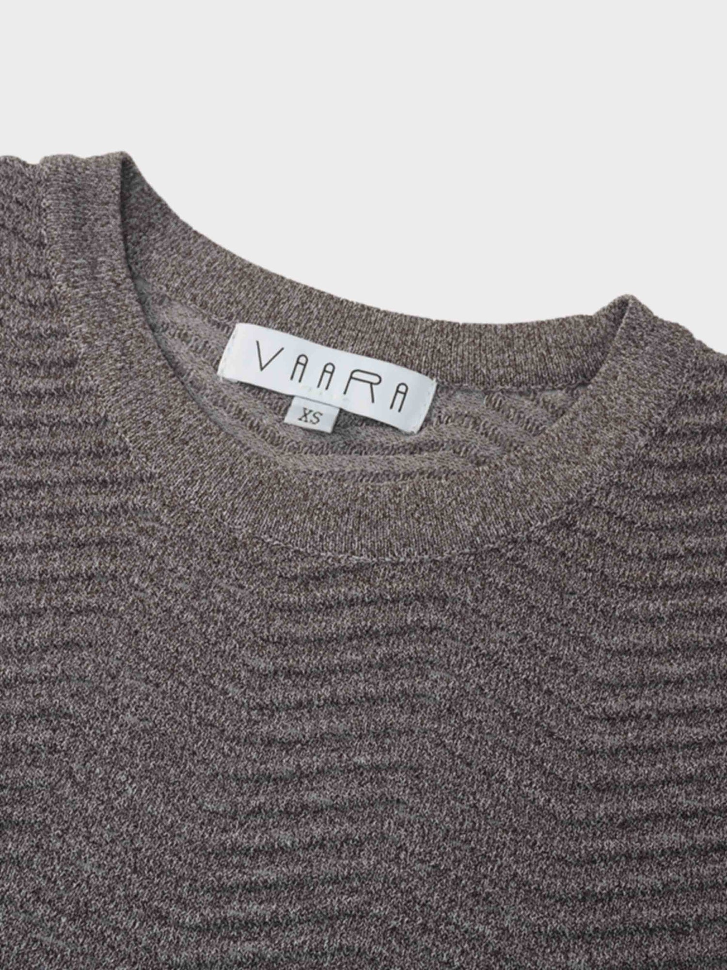 Wave Knit Slip Dress-Heathered Brown