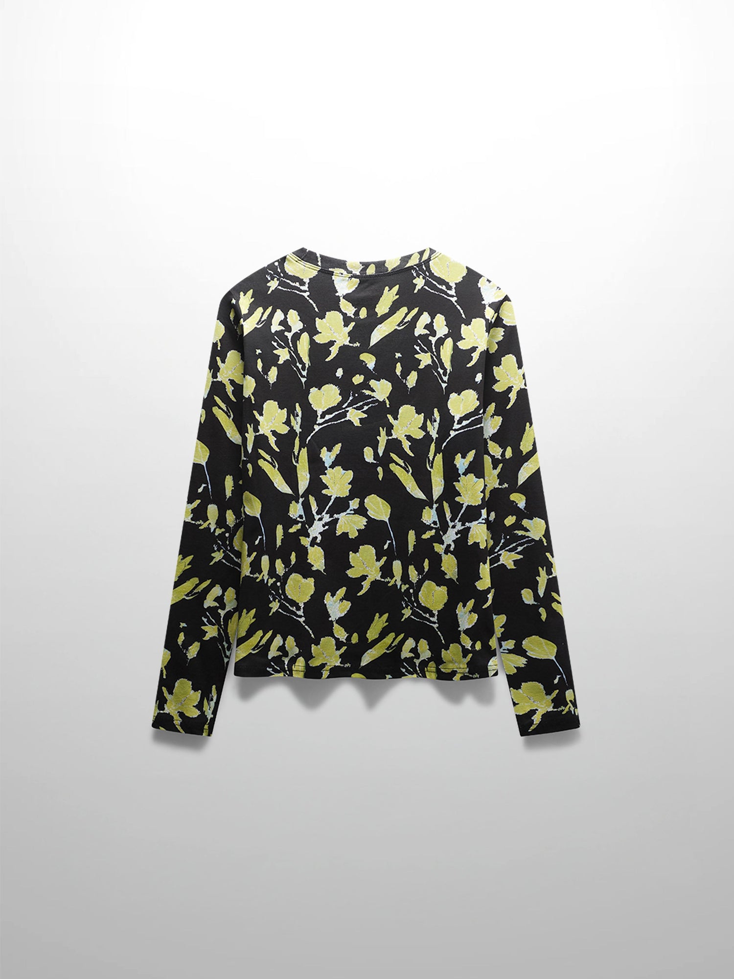 Basic Printed T-shirt-Neon Flower