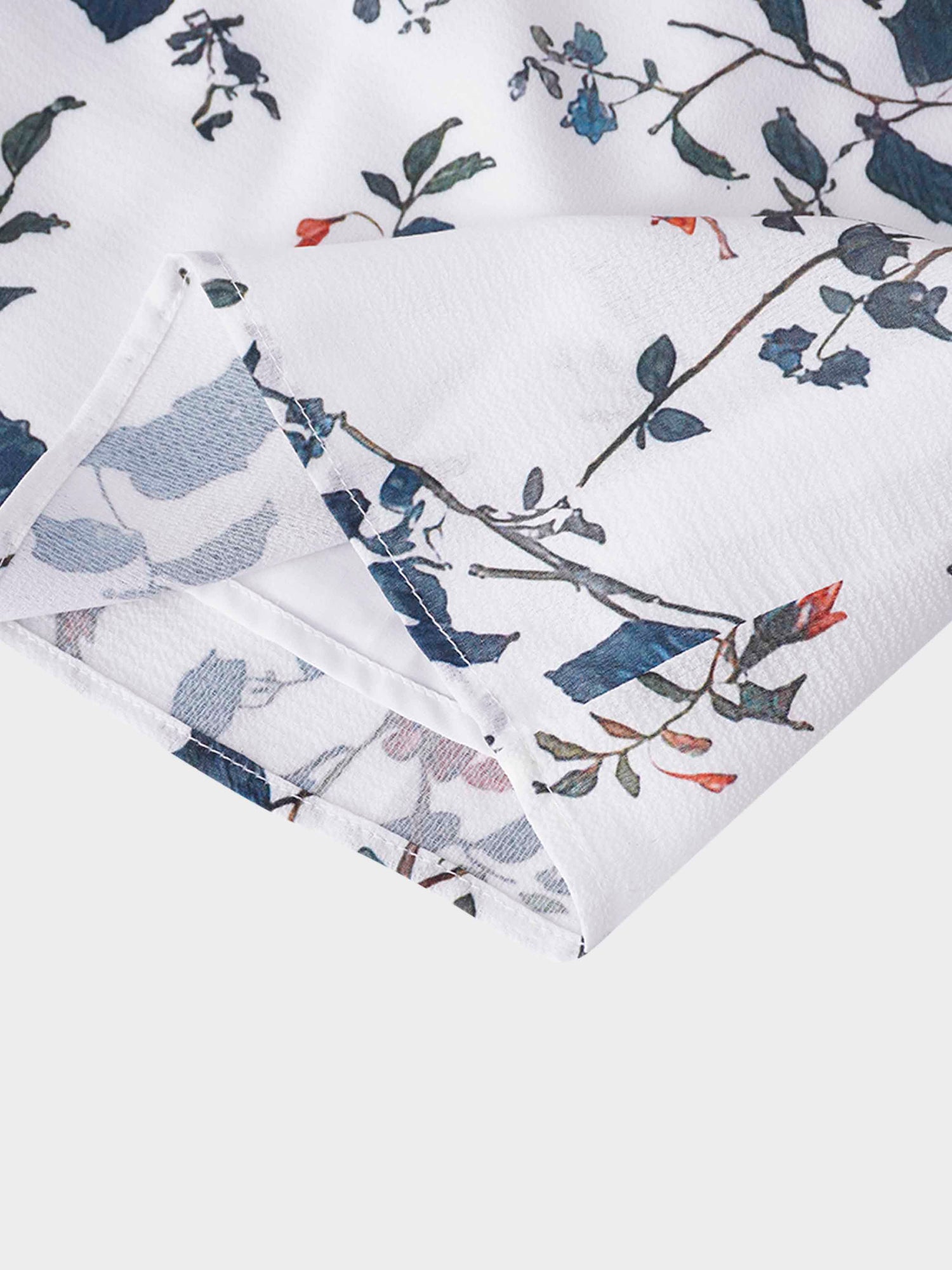 Gathered Neck Straight Maxi Dress- Antique Floral