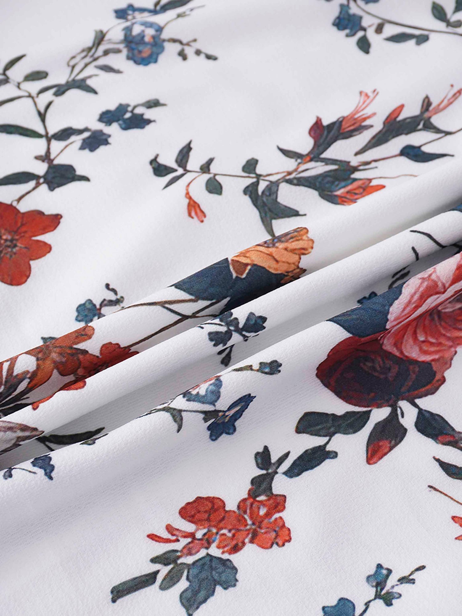 Gathered Neck Straight Maxi Dress- Antique Floral