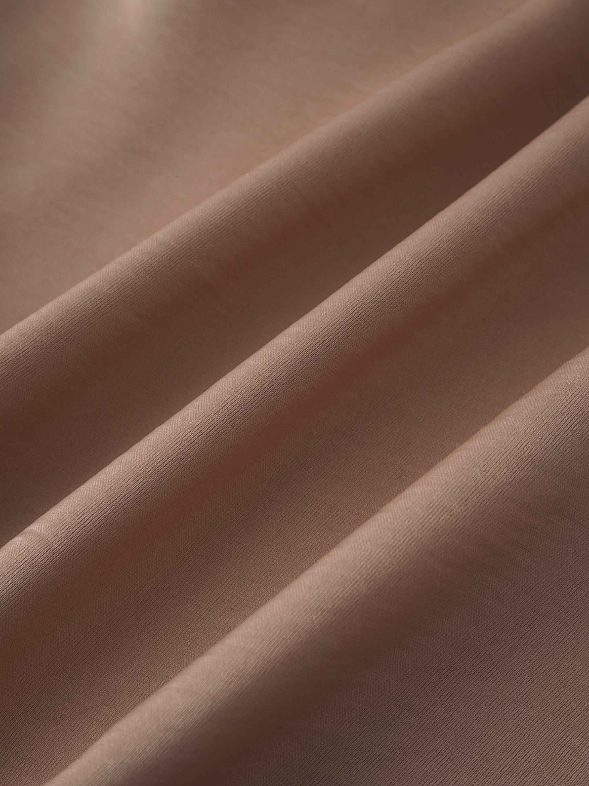 High/Low Faux Satin Crossover Top-Taupe