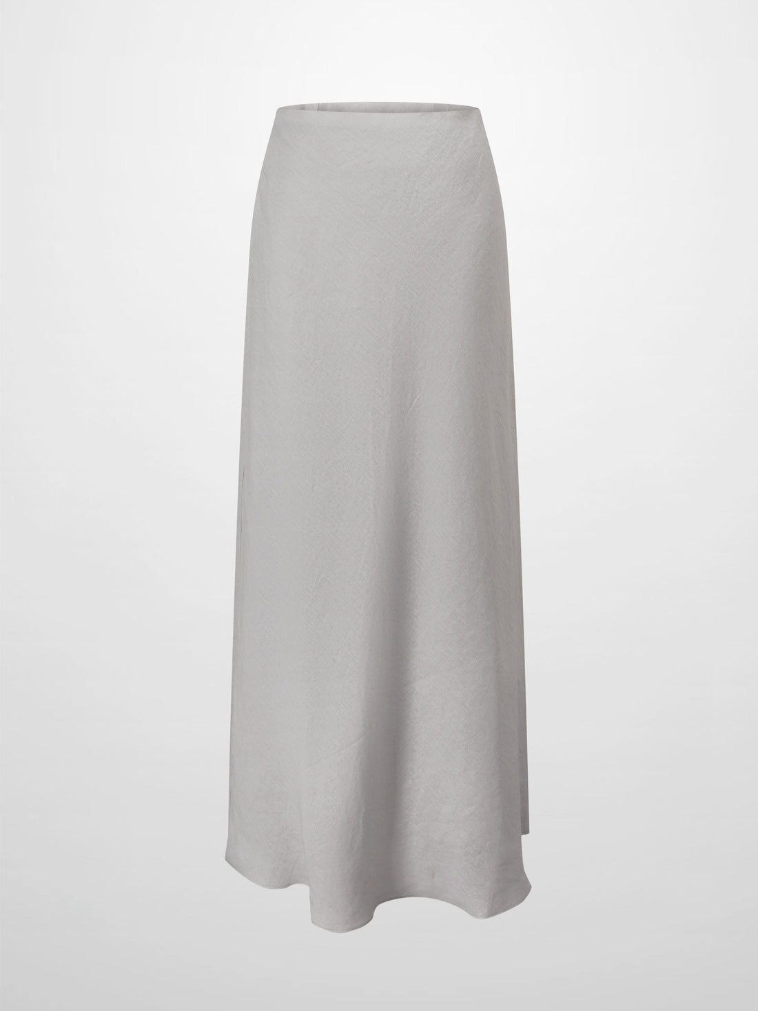 Linen Slip Skirt-Grey