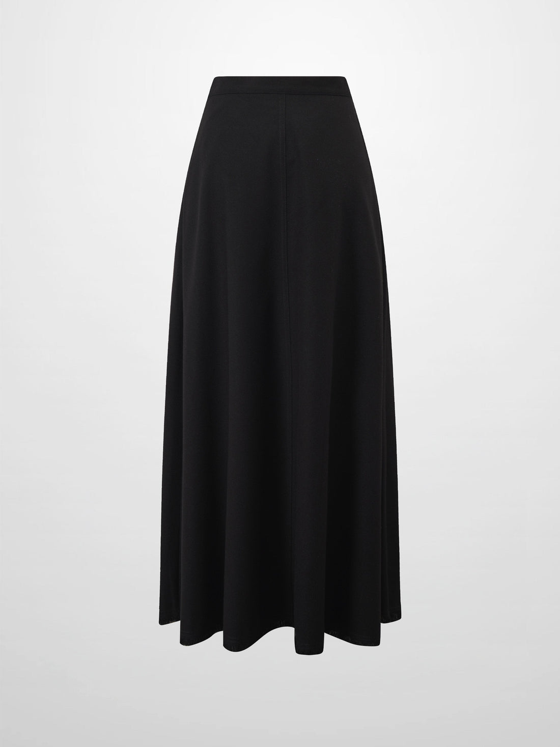 Fringe Circle Skirt-Black