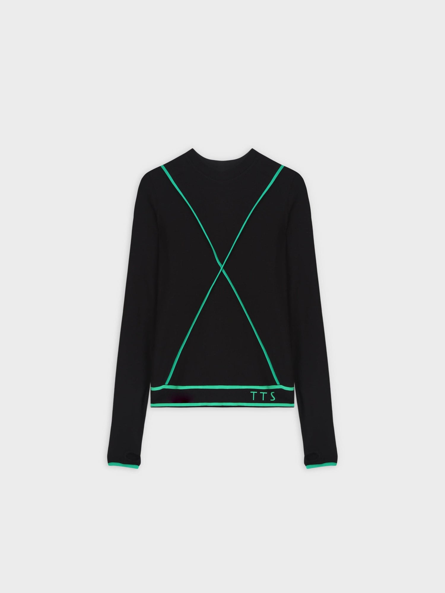 X BANDED SHIRT-BLACK/GREEN