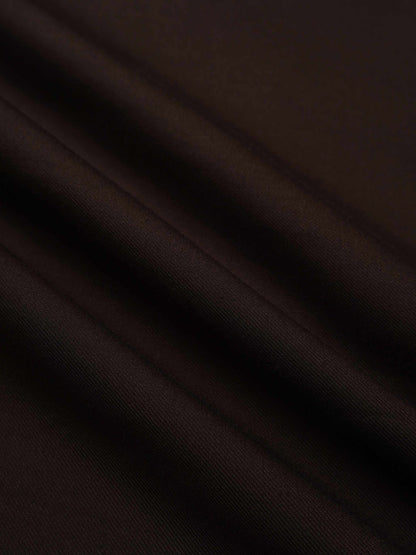 Pencil Pleat Combo Skirt-Dark Brown