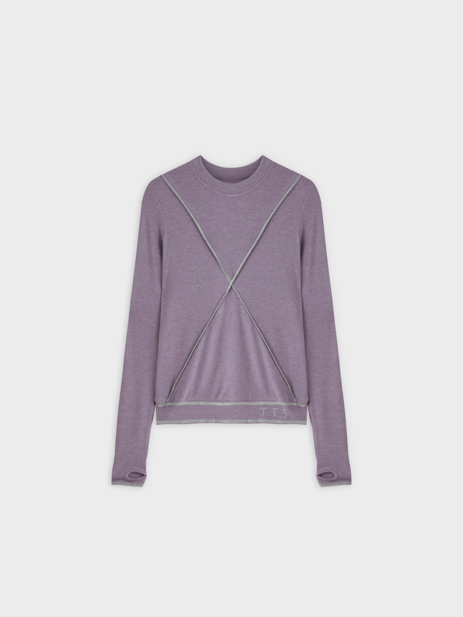 X BANDED SHIRT-LILAC/GREY