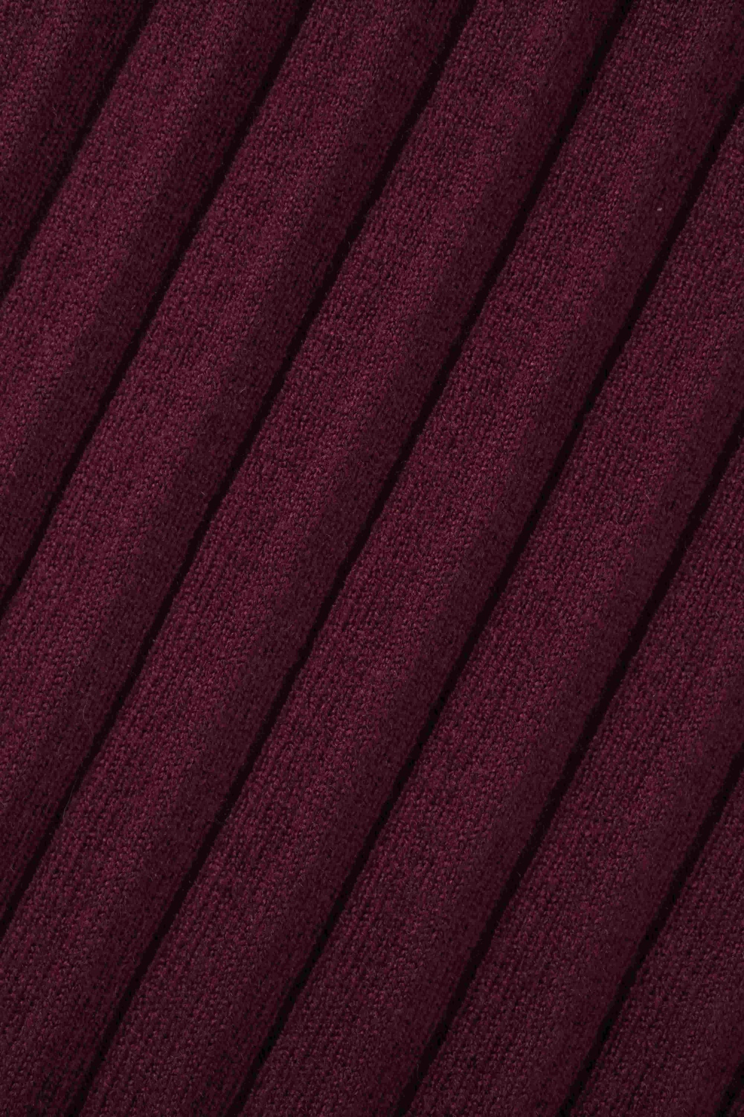 Knit Ribbed Maxi Skirt-Burgundy