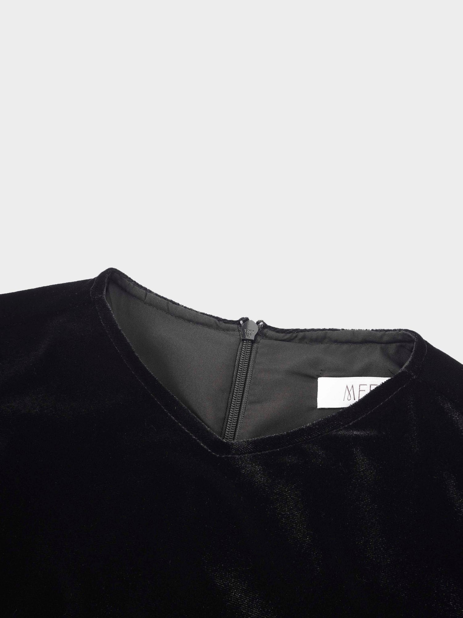 Velour Empire Waist Maxi Dress-Black