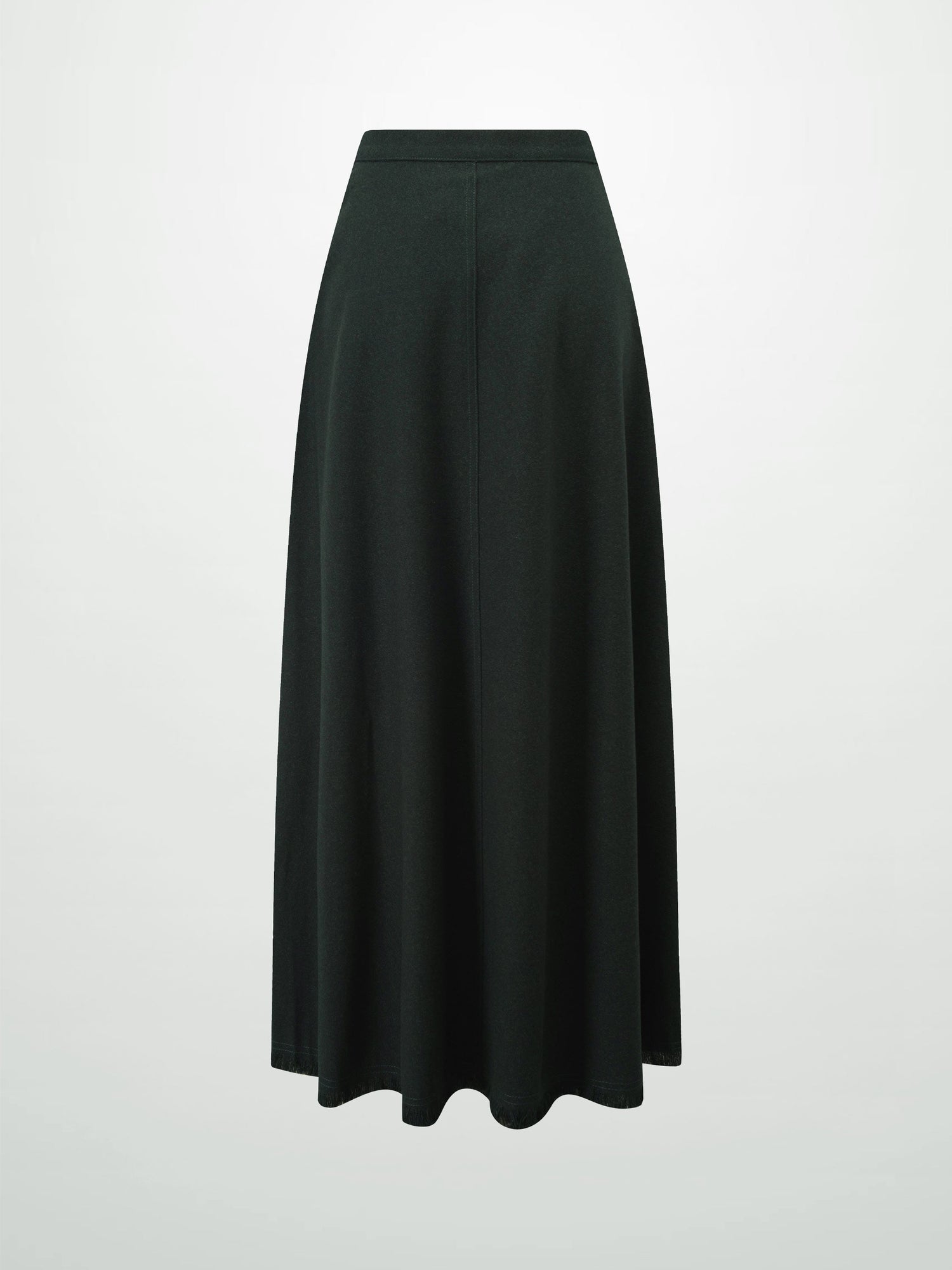 Fringe Circle Skirt-Green