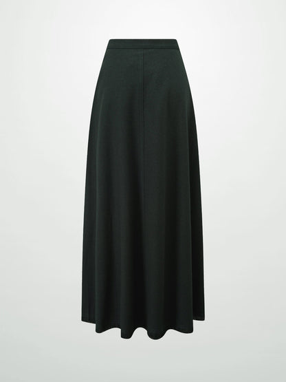 Fringe Circle Skirt-Green