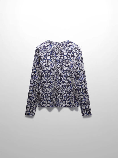 Basic Printed T-shirt-Grecian Medallion