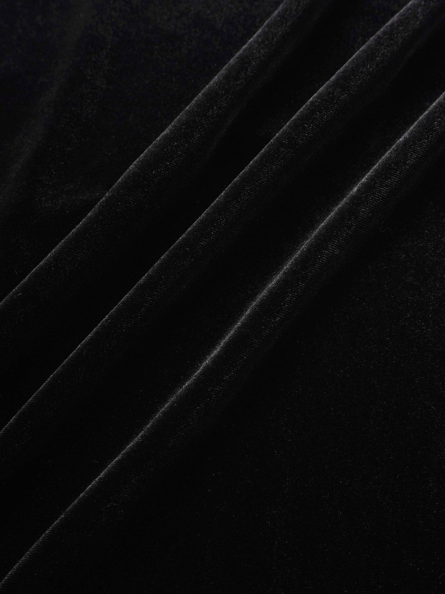 Velour Empire Waist Maxi Dress-Black