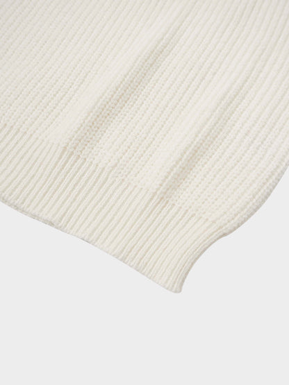 Puff Sleeve Sweater-Cream
