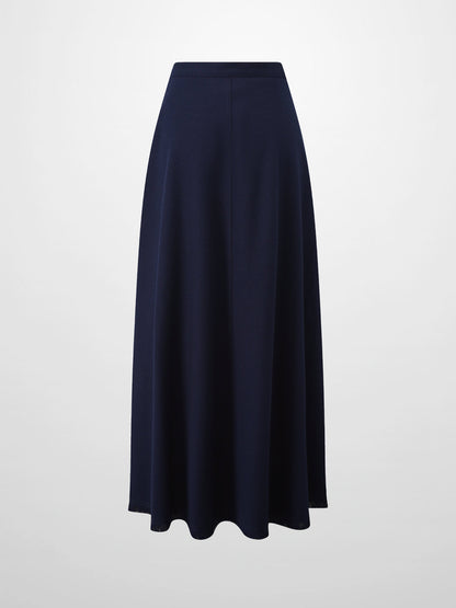 Fringe Circle Skirt-Navy