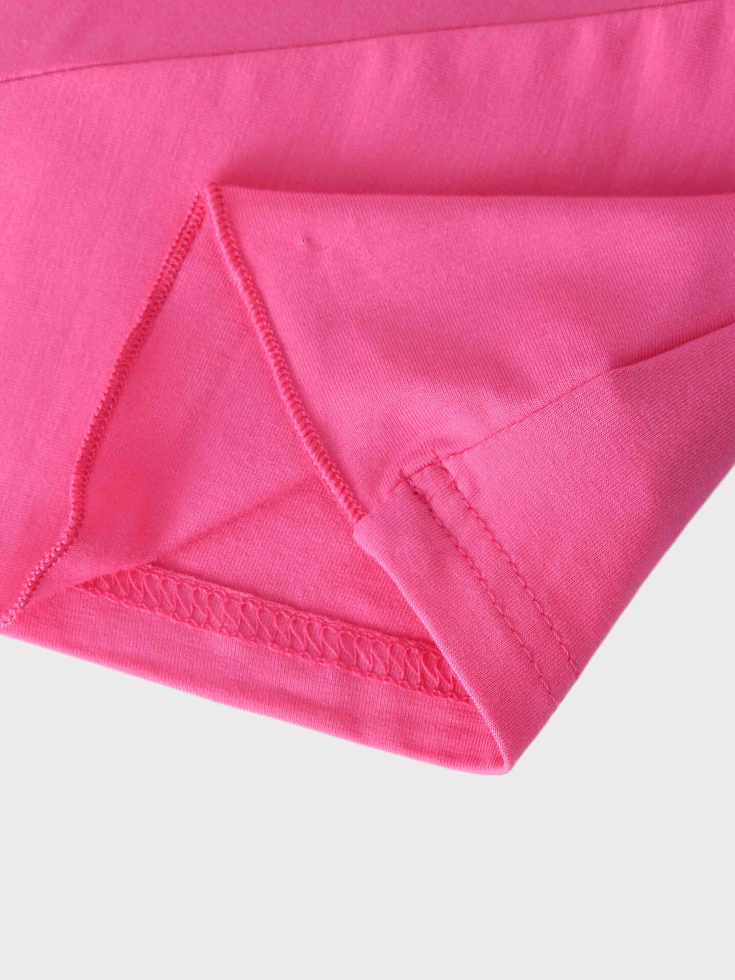 Wrap Tie Tee-Hot Pink