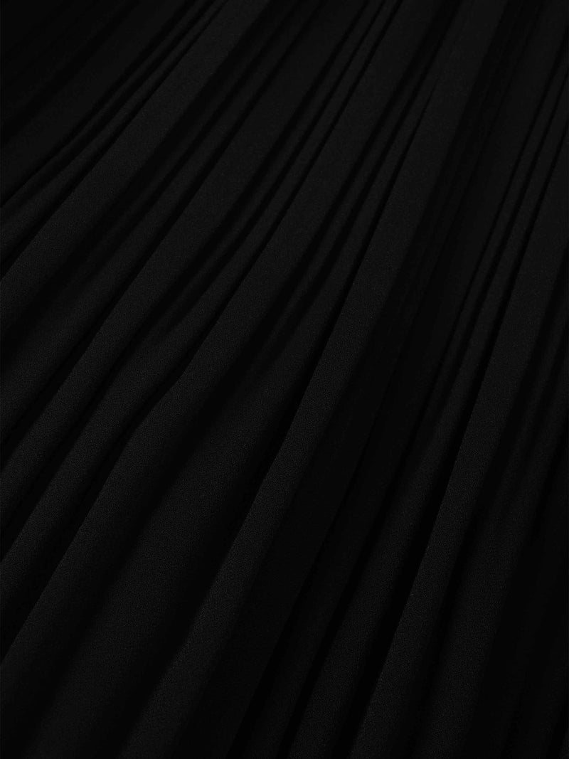 Pleated Layer Skirt 26"-Black