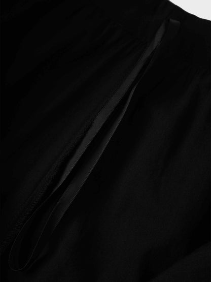Pleated Layer Skirt 37"-Black