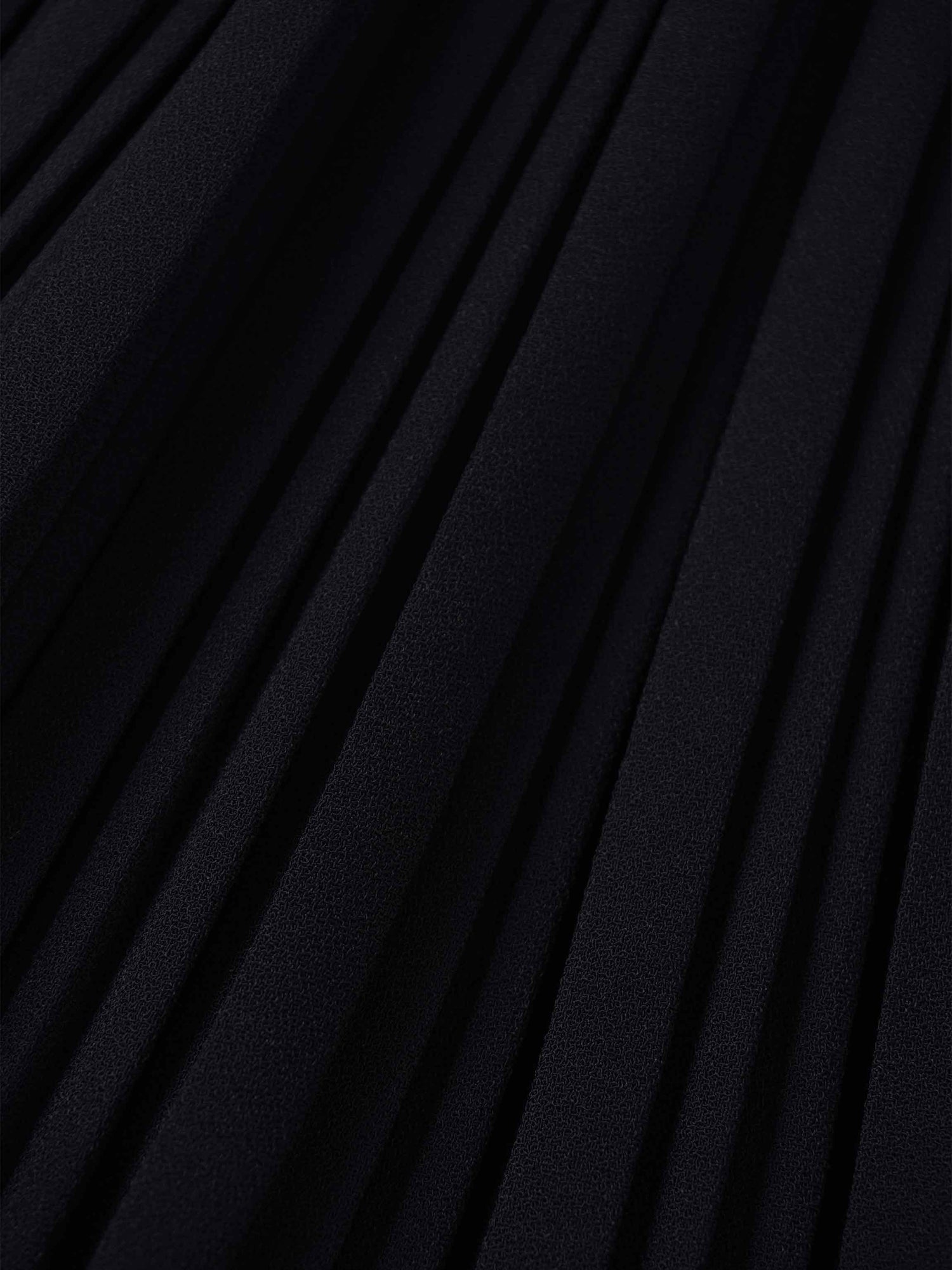 Pleated Layer Skirt 37"-Navy