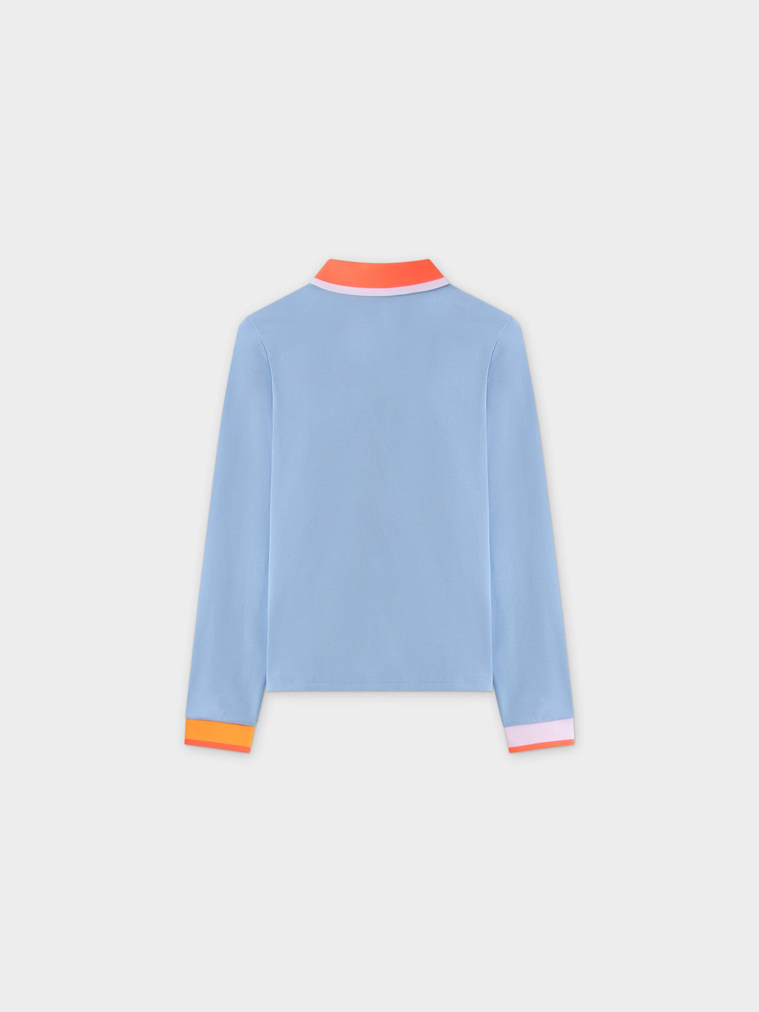 Half Zip Polo-Light Blue