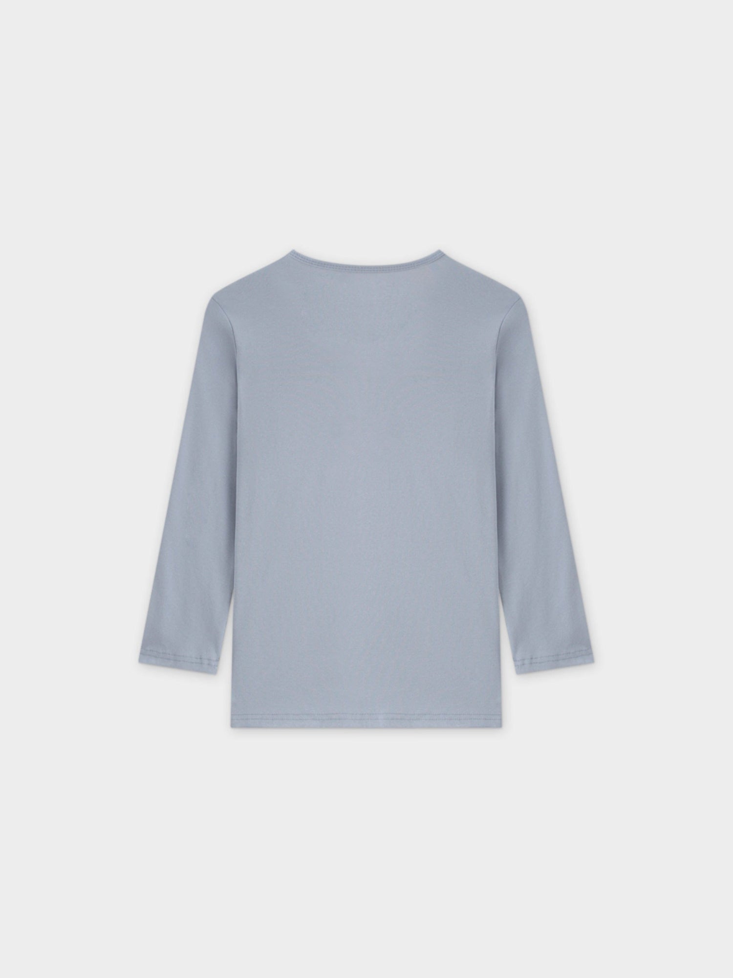 BASIC HIGH V TEE 3Q-LIGHT BLUE