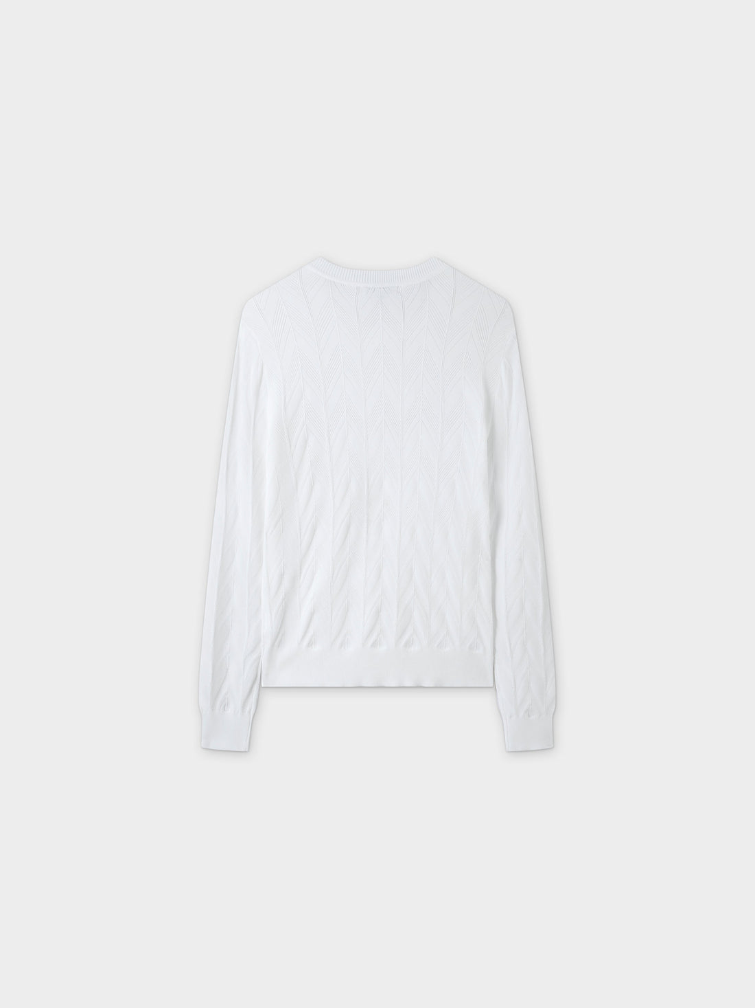 Wave Stripe Sweater-White