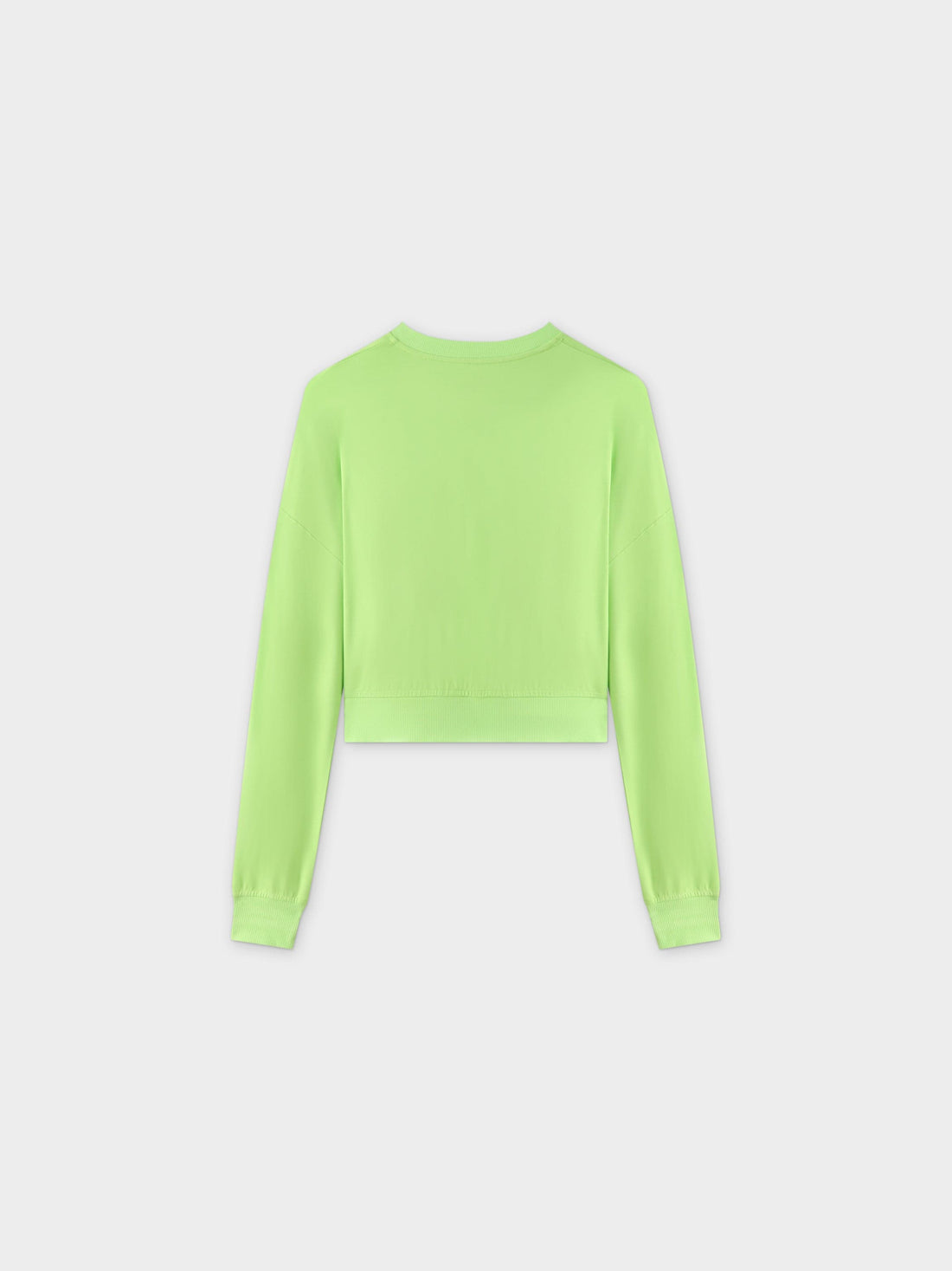 Cropped Tee-Lime Green